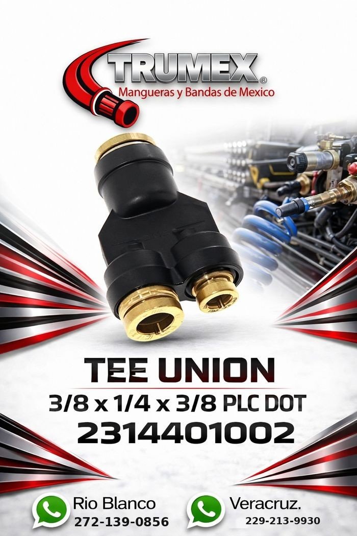 Tee Union Trumex, número de parte 2314401002
